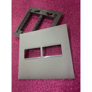 Placa P/2 Modulos 4x4 - Pial Plus + Cinza Placa P/2 Modulos 4x4 - Pial Plus + Cinza